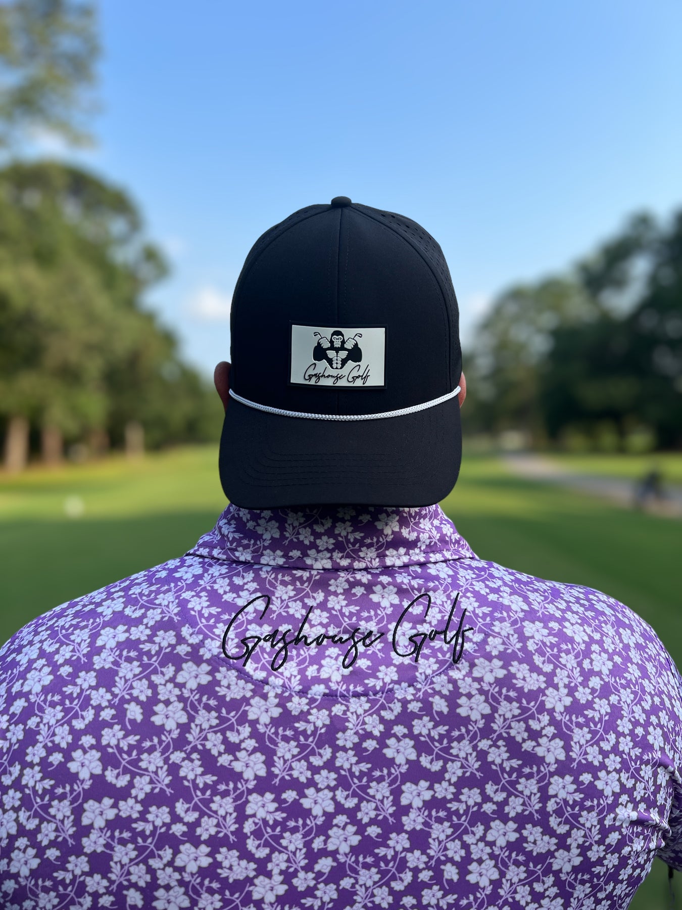 Black Performance Rope Hat – Gashouse Golf